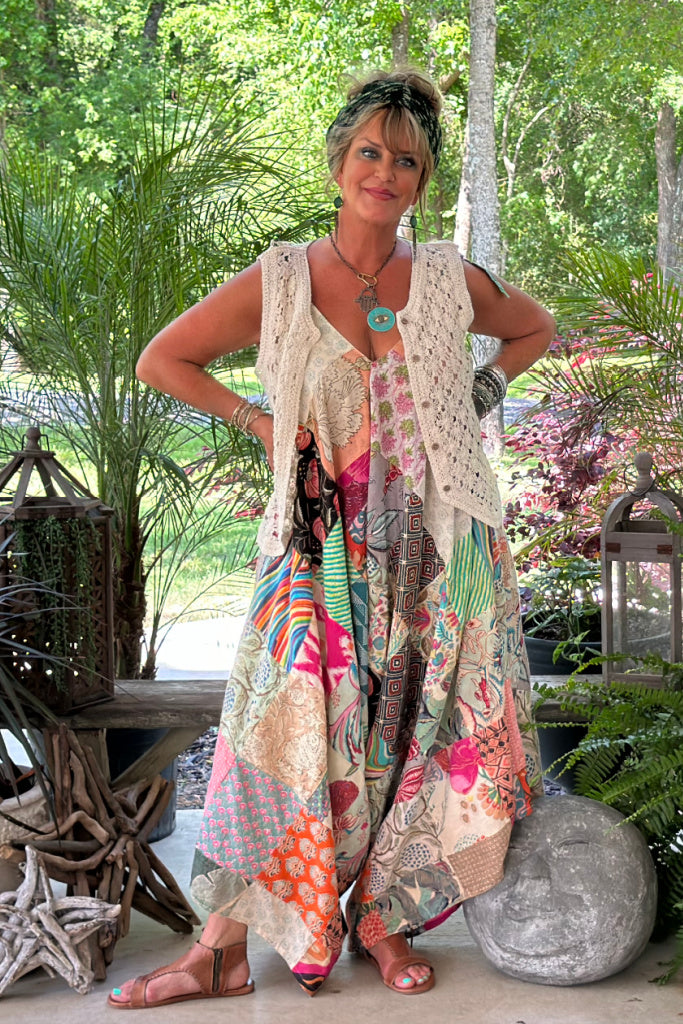 Kantha Sunrise Patchwork Jumpsuit - JG-44A