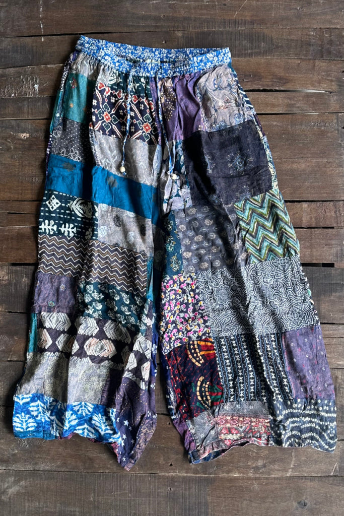 Patchwork Sunrise Pant - Royal JG 207