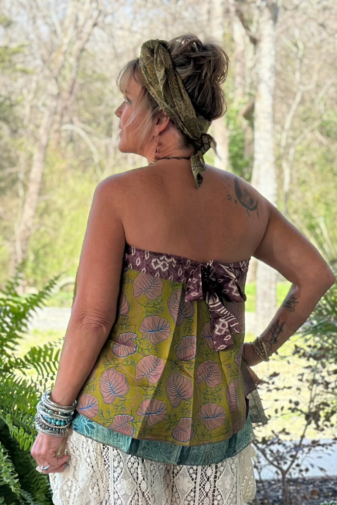 Sari Sunrise Short Wrap Skirt/Shirt