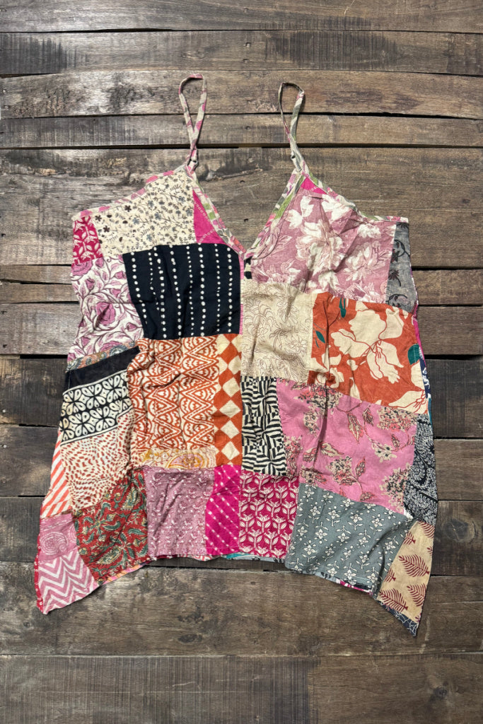Patchwork Sunrise Tank - Multi JG-219