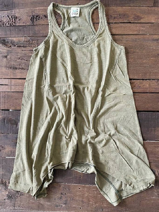 Beyond the Moon Tank - Vintage Olive