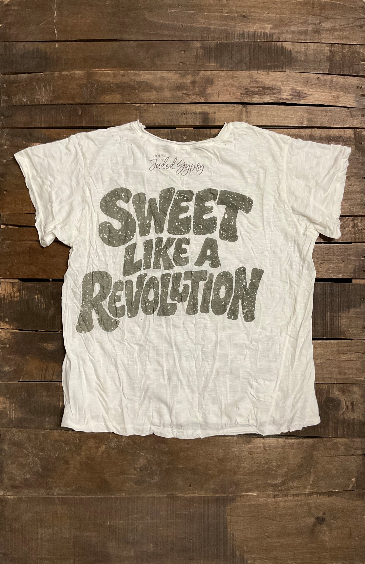 Weathered and Worn Tee - Eat Cake