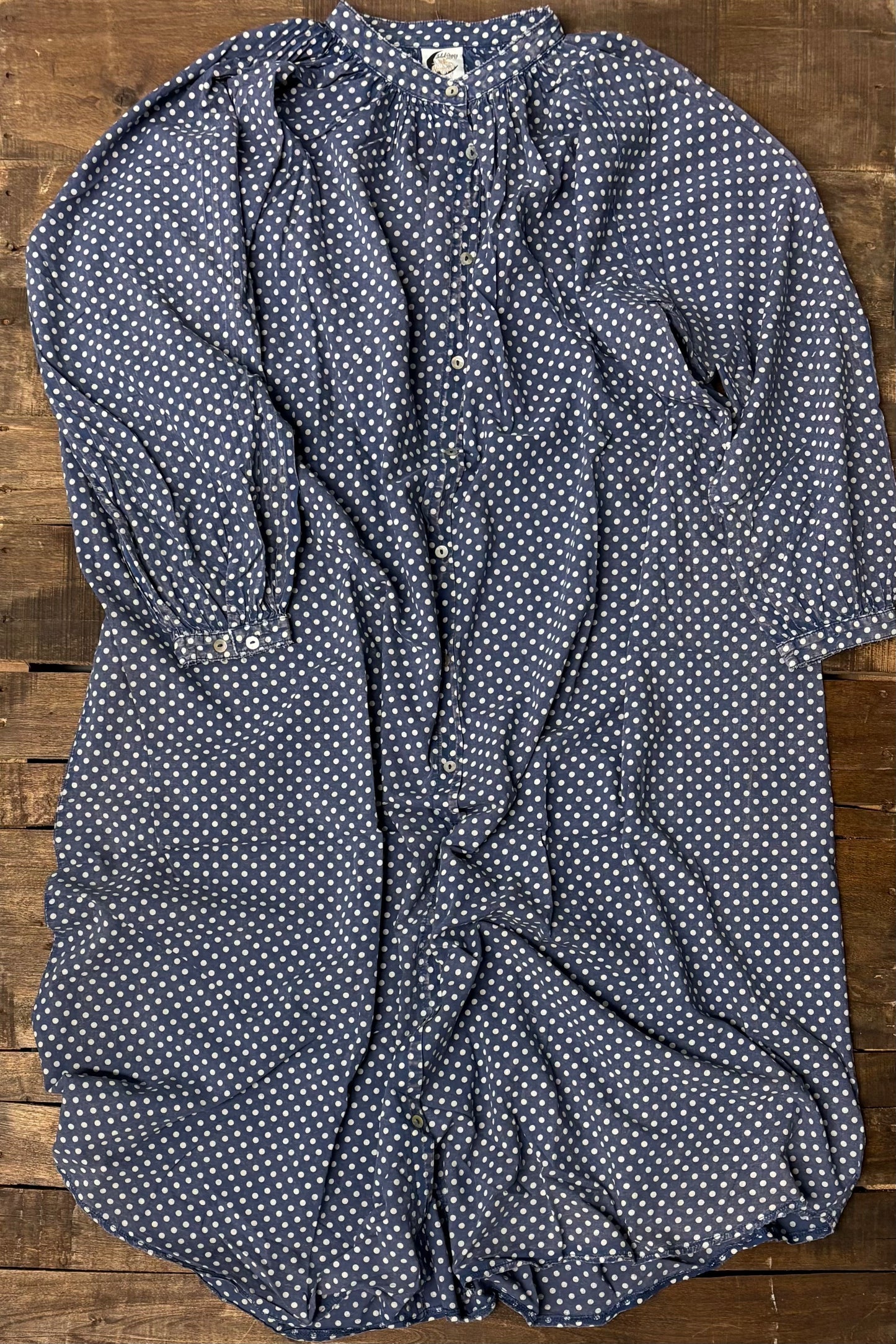 Sweet Nothings Dress - Navy Dot