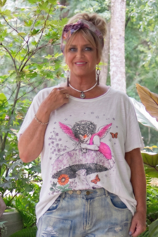 Weathered and Worn Tee - Fairy