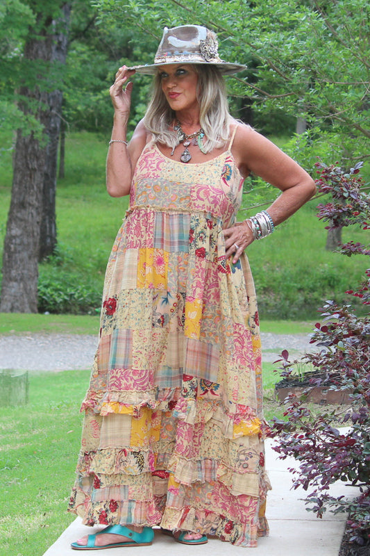 Golden Bloom Dress