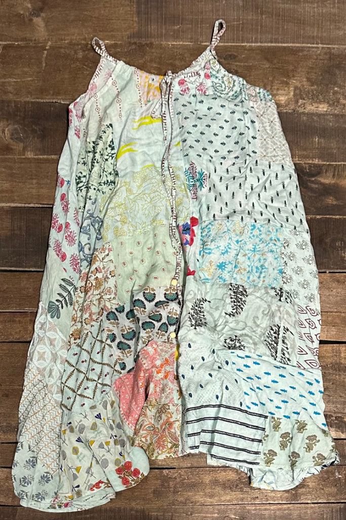 Patchwork Sunrise Dress -  Sky JG 218