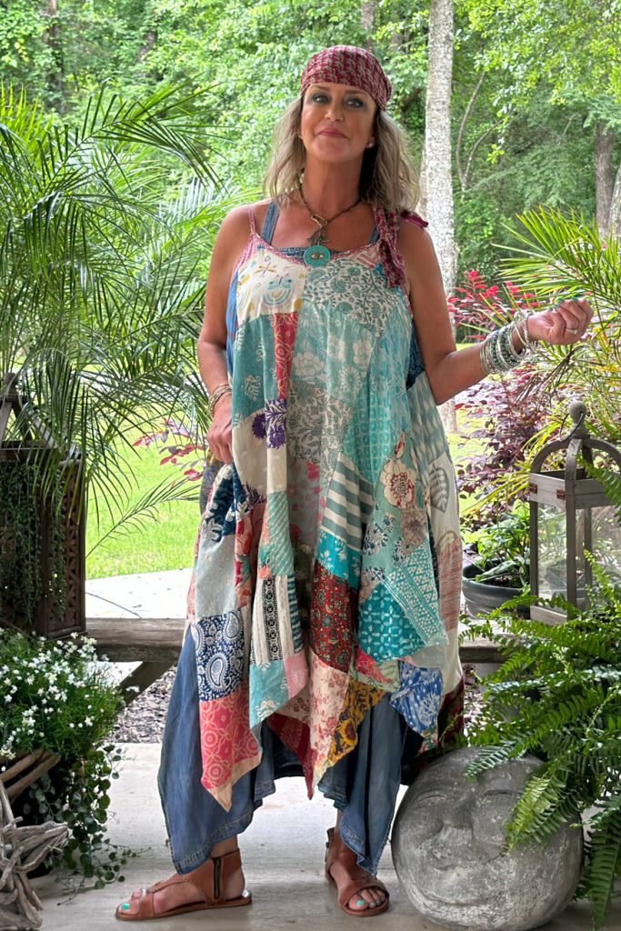 Patchwork Sunrise Dress - Multi JG-170