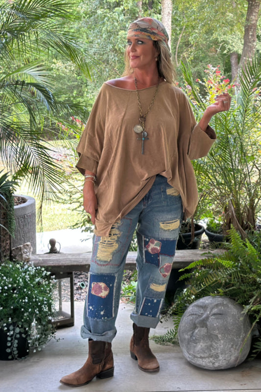 Be Free Top - Vintage Latte