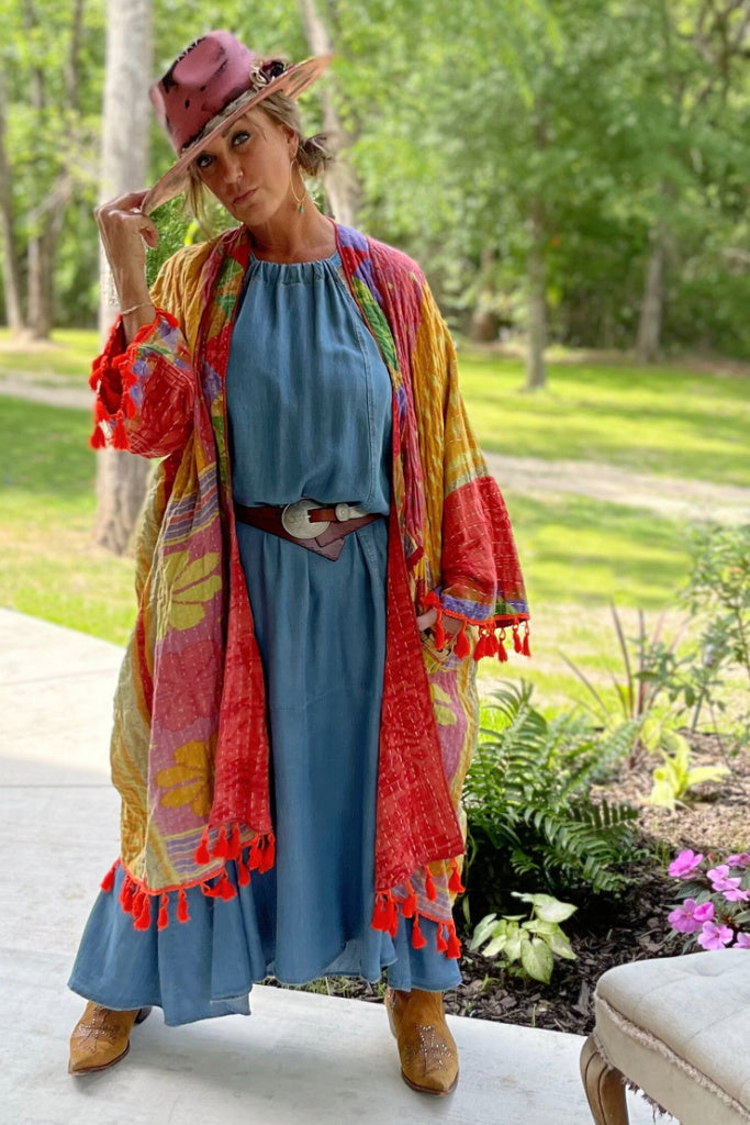 Kantha Sunrise Kimono - JG-30