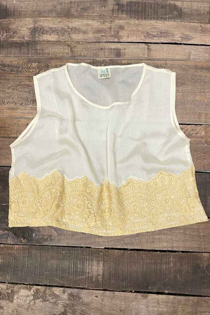 Moon Bay Overlay Tank - Tea Stain