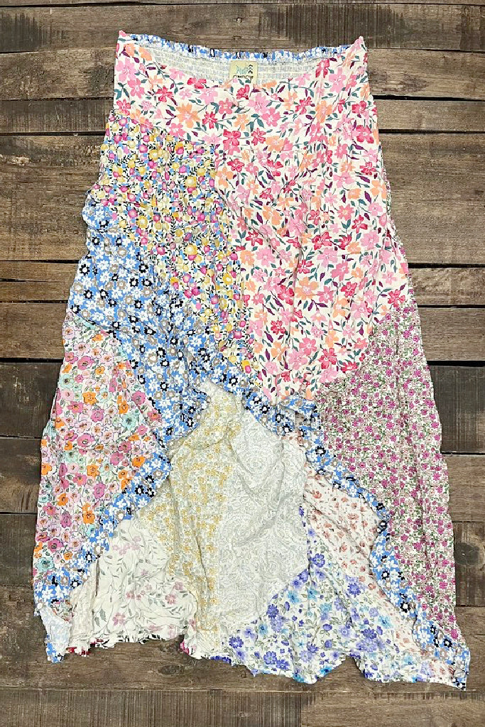 Patchwork Dreams High-Lo Skirt JG-114