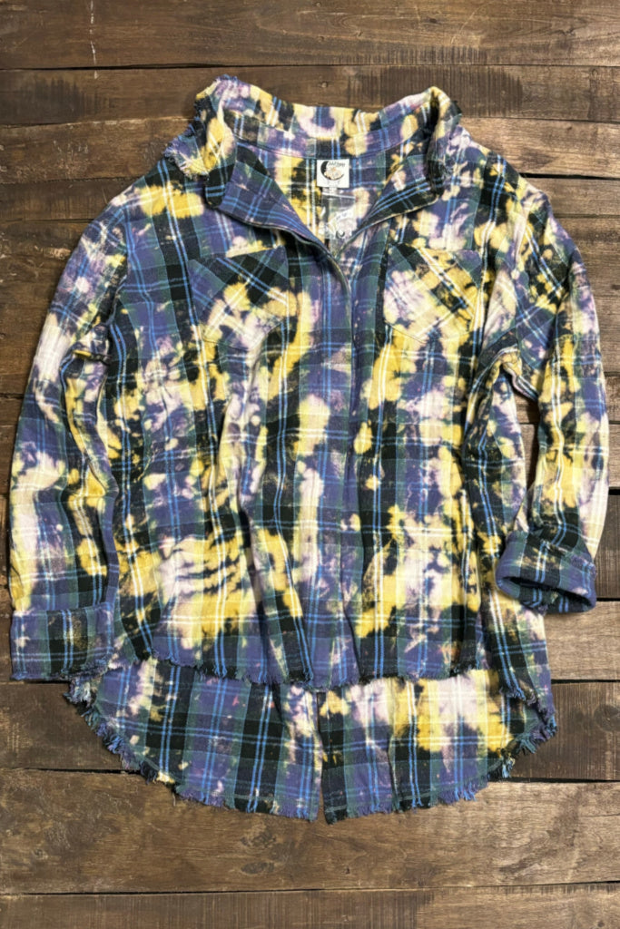 Crisp Morning Air Flannel - Emerald/Royal