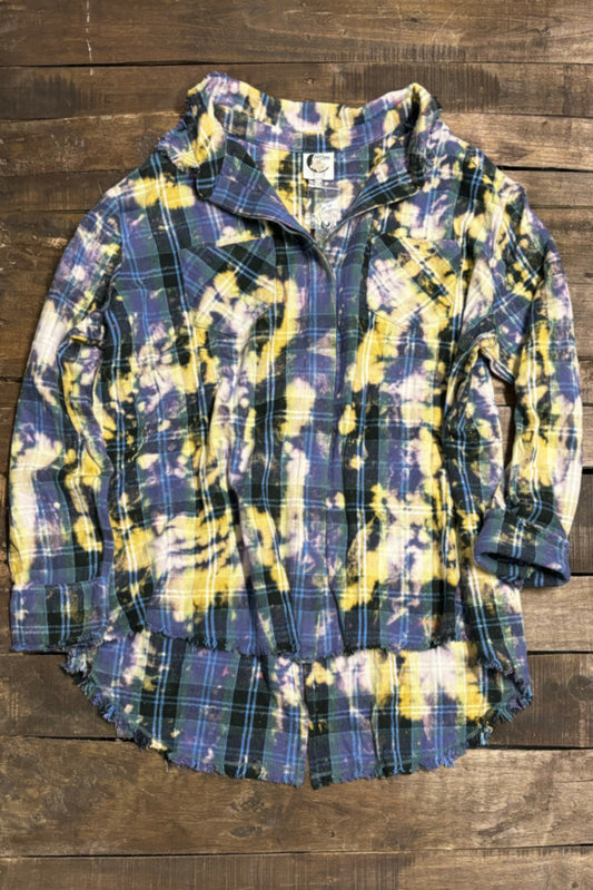 Crisp Morning Air Flannel - Emerald/Royal