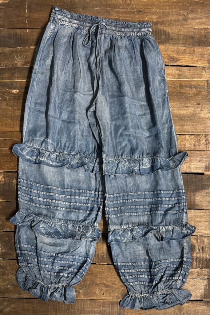 Ruffled About Bloomers - Chambray