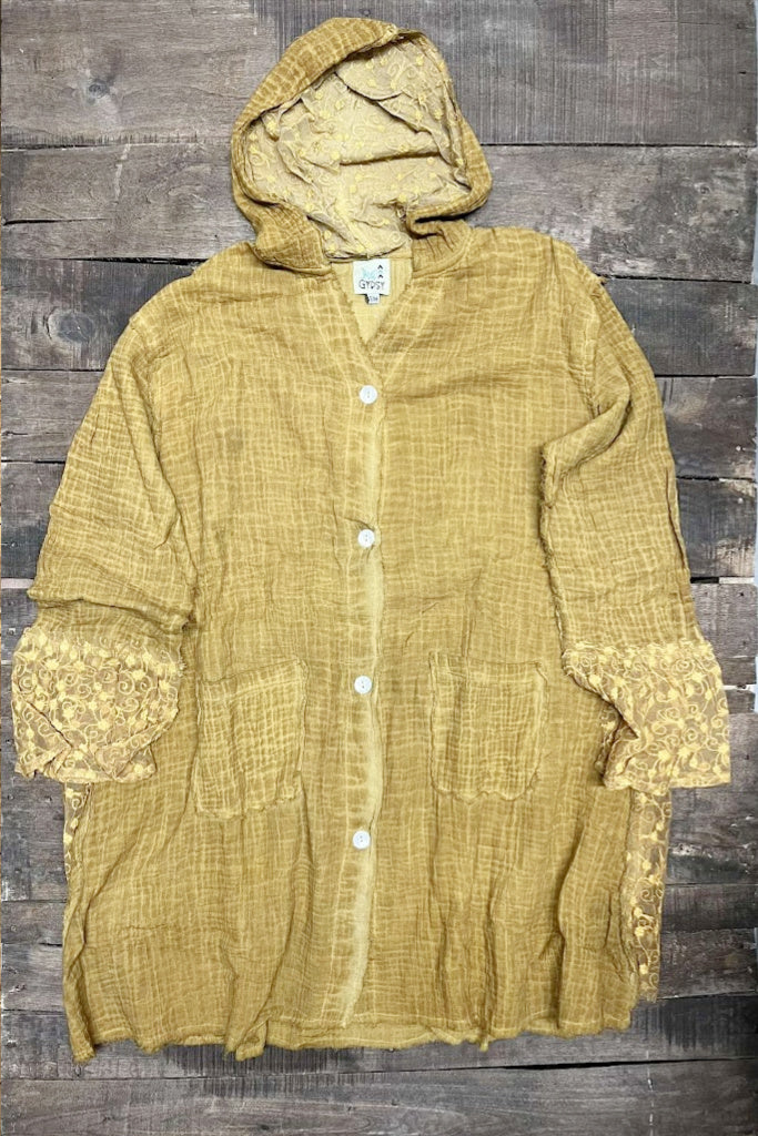 Weekend Beauty Jacket - Vintage Mustard