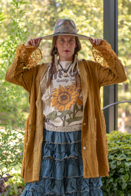 Weekend Beauty Jacket - Vintage Mustard