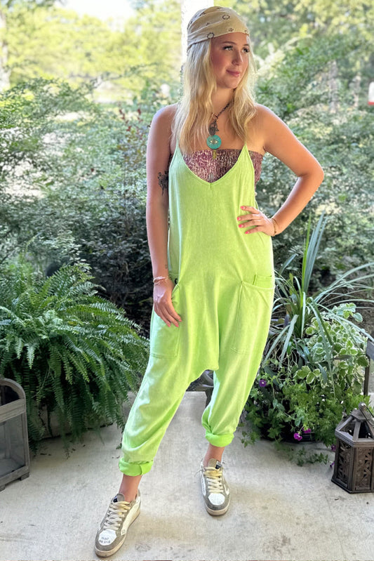 Can't Miss This Romper - Chartreuse