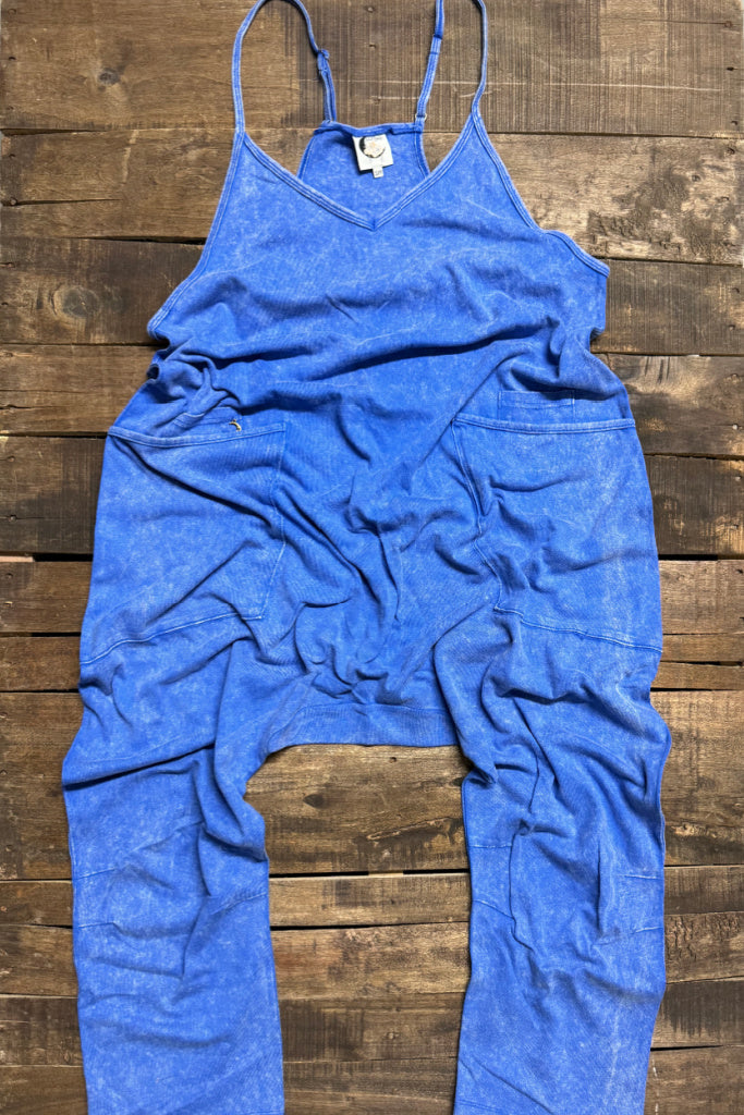 Can't Miss This Romper - Royal Blue