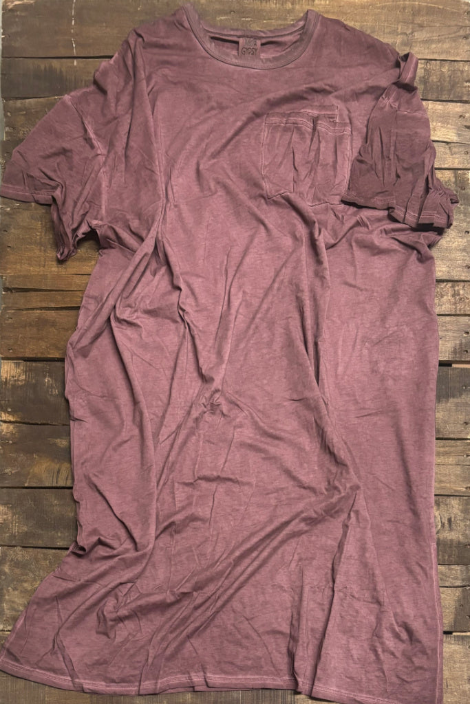 Cute Comfort Dress - Plum