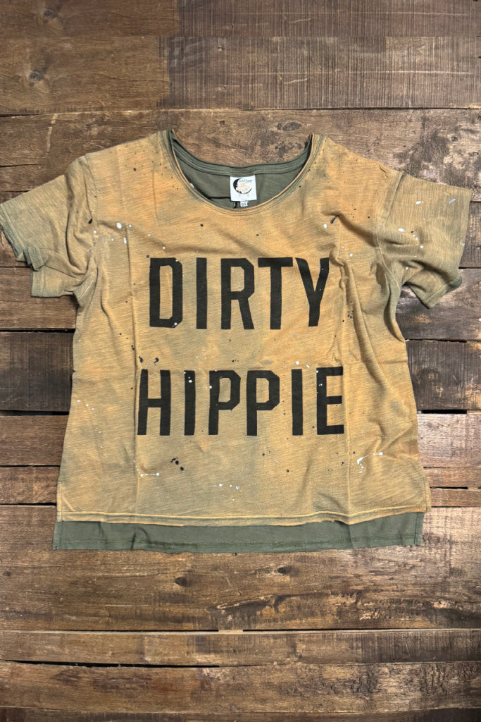 Dirty Hippie Tee - Vintage Olive