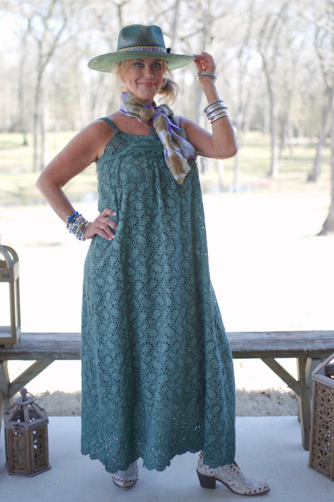 Eye See You Dress - Emerald