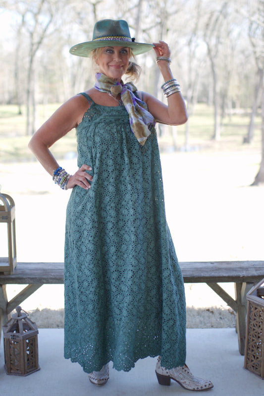 Eye See You Dress - Emerald