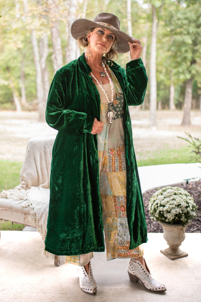 Golden Slumber Duster - Emerald