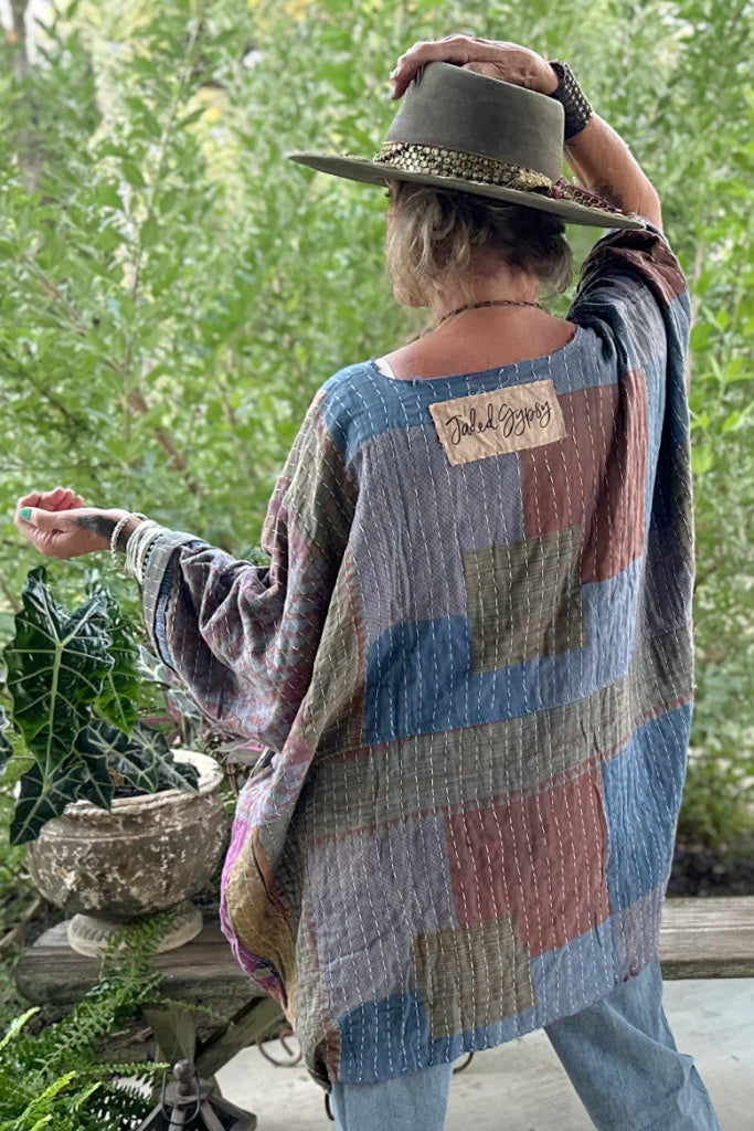 Kantha Sunrise Poncho - JG-158