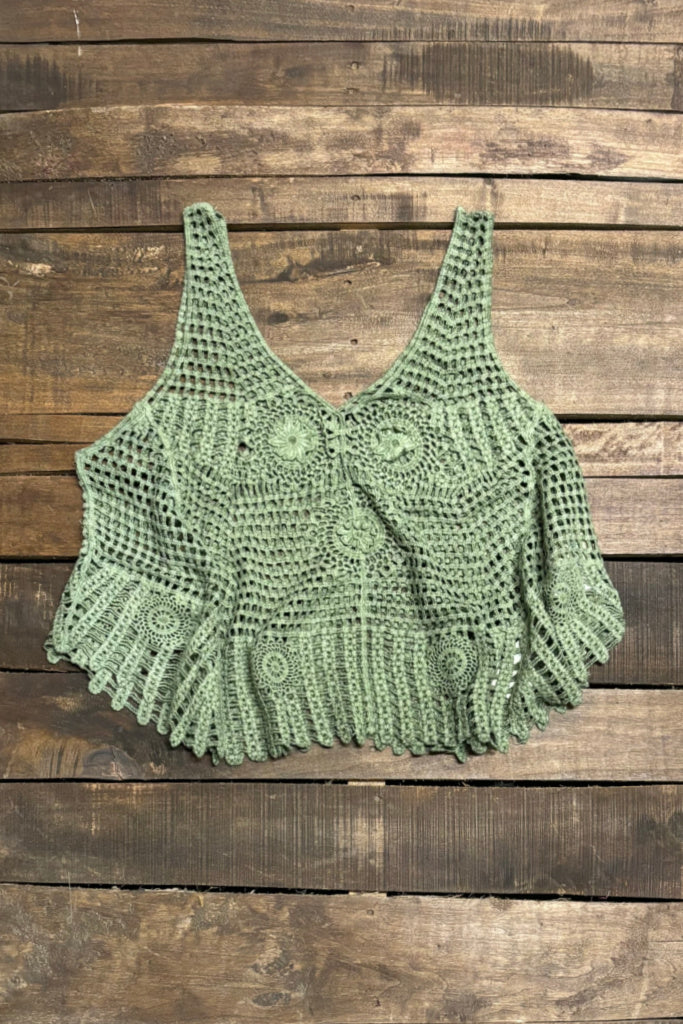 Layered Up Tank - Vintage Olive