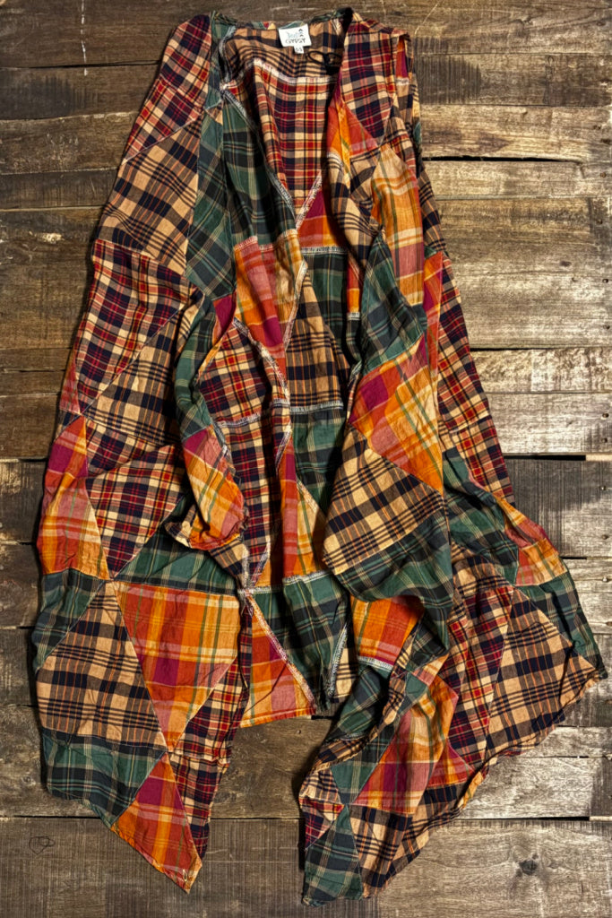 Look of Love Vest - Plaid