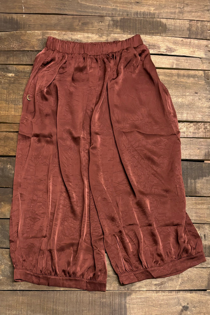 Palazzo Beauty Pants - Wine