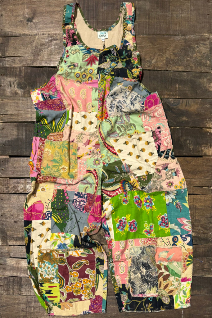 Patchwork Garden Overalls