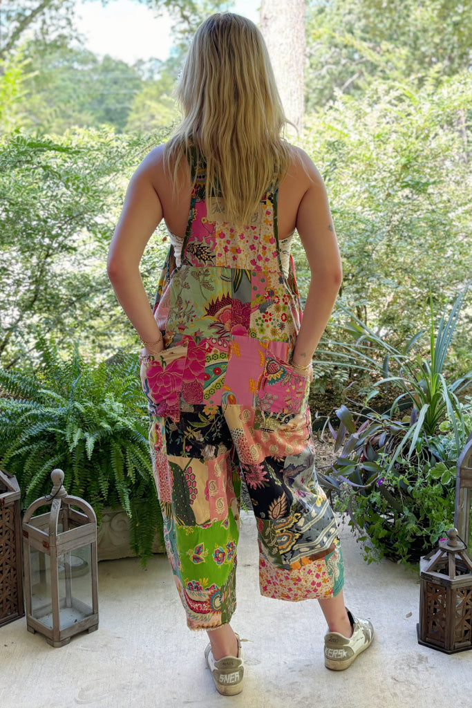 Patchwork Garden Overalls